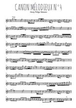 Canon mélodieux N°4 de Georg Philipp Telemann